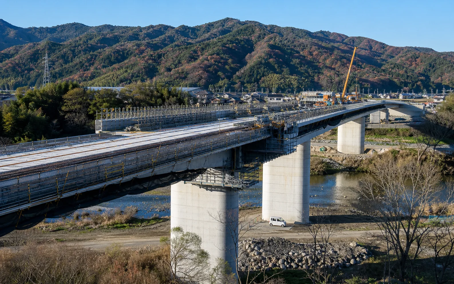 橋梁工事の概要イメージ